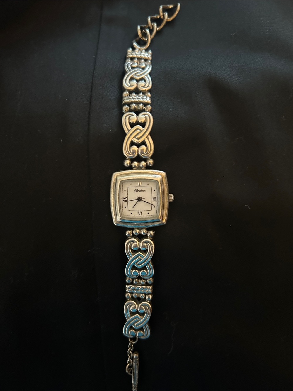 Brighton Silver Tone Filigree Link Women’s Watch
